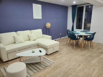 Coin salon dans l'établissement Celeste - Mulhouse Proche Centre
