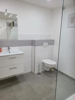 Salle de bains dans l'établissement Celeste - Mulhouse Proche Centre