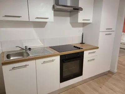Cuisine ou kitchenette dans l'établissement Celeste - Mulhouse Proche Centre