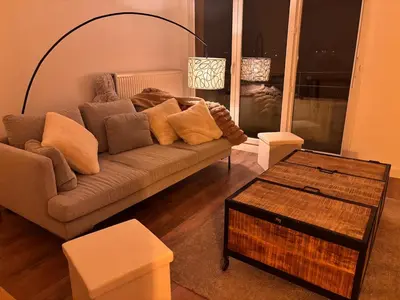 Coin salon dans l'établissement L'appartement du Château