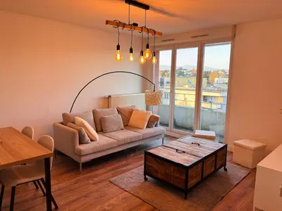 Coin salon dans l'établissement L'appartement du Château