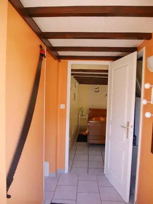 Un ou plusieurs lits dans un hébergement de l'établissement Chalet pour amoureux de la nature avec vue sur le lac de Retournemer