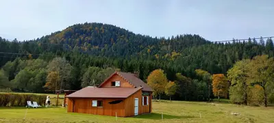 Paysage naturel près de le chalet