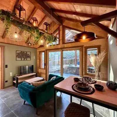 Le Chalet de Lise et son bain nordique