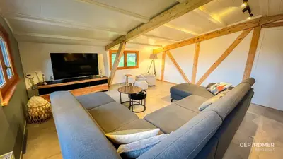 Télévision ou salle de divertissement dans l'établissement Chalet de la Mexel Gerardmer