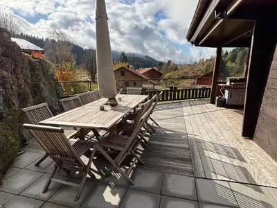 Paysage naturel près de le chalet