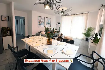 Plan de l'établissement Bright Apartment 5 min from BASEL with Balcony & Free Private Parking