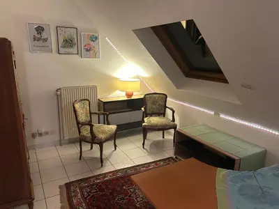 Coin salon dans l'établissement Chez Corinne et Michel