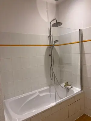 Salle de bains dans l'établissement Le Logis du Munstertal à 20 minutes de Colmar