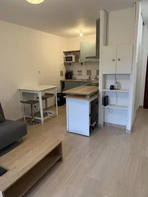 Cuisine ou kitchenette dans l'établissement Appartement calme et lumineux