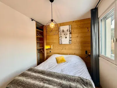 Un ou plusieurs lits dans un hébergement de l'établissement Chalet Altitude Evasion, au cœur des Vosges