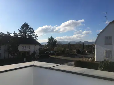 Vue générale sur la montagne ou vue sur la montagne depuis l'appartement