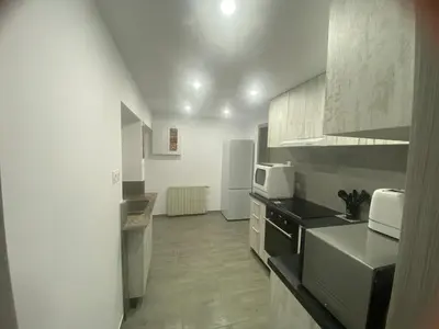 Cuisine ou kitchenette dans l'établissement Au refuge de David et Leah