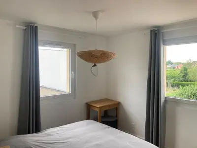 Un ou plusieurs lits dans un hébergement de l'établissement Maison individuelle Le Pigeonnier