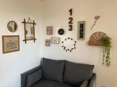 Coin salon dans l'établissement Maison individuelle Le Pigeonnier