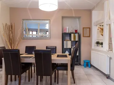 Coin salon dans l'établissement Apartment mit zwei Garagenstellplätzen by Interhome