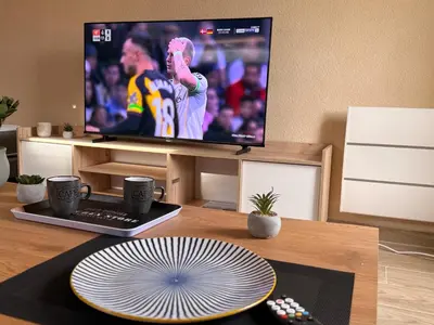 Télévision ou salle de divertissement dans l'établissement Titi90