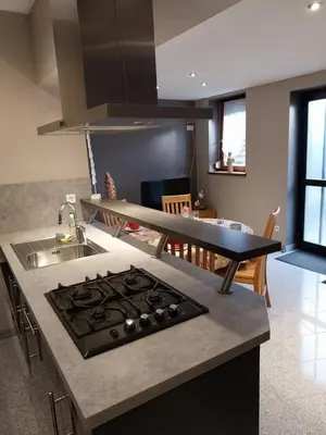 Cuisine ou kitchenette dans l'établissement Gîte d'ammerschwihr