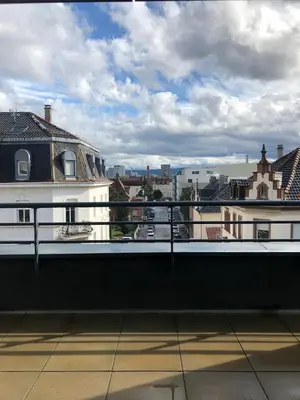 Balcon ou terrasse dans l'établissement Duplex 70 sqm 5mn from Basel 1 free parking