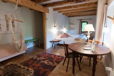 Un ou plusieurs lits dans un hébergement de l'établissement Hôtel le Morimont