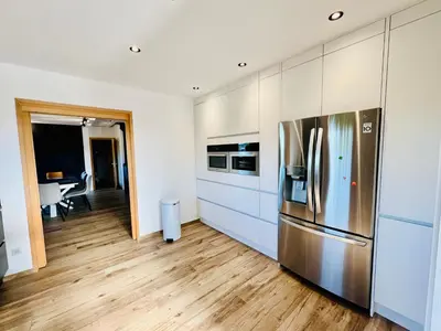 Cuisine ou kitchenette dans l'établissement La lisière romantique