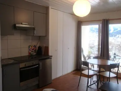 Cuisine ou kitchenette dans l'établissement Les Epinettes Studio Prairie
