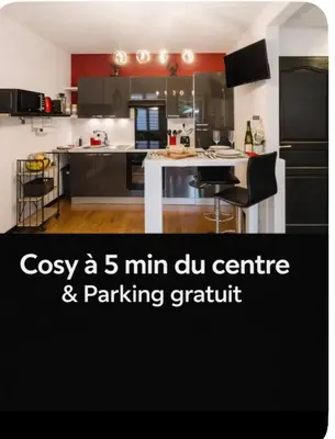 Cuisine ou kitchenette dans l'établissement Pause&Séjour