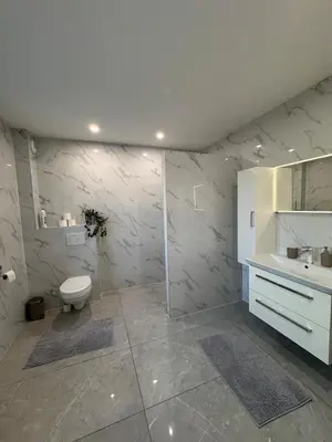 Salle de bains dans l'établissement Maison spacieuse au cœur de l'Alsace