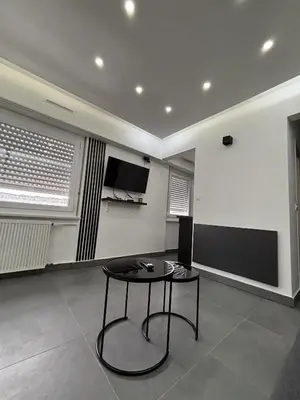 Télévision ou salle de divertissement dans l'établissement MoonWhite - Basel - AirPort - HighQuality