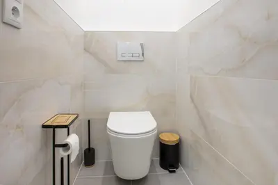 Salle de bains dans l'établissement Romantic getaway with jacuzzi, Garden view