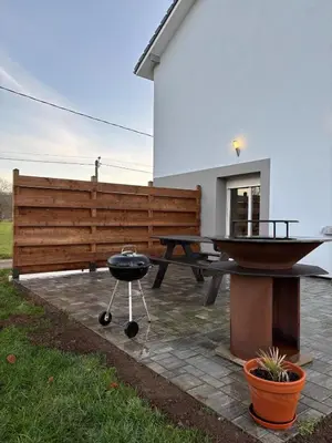 Terrasse ou espace extérieur de l'établissement Chez David & Magali