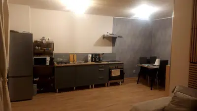 Cuisine ou kitchenette dans l'établissement La belle vue