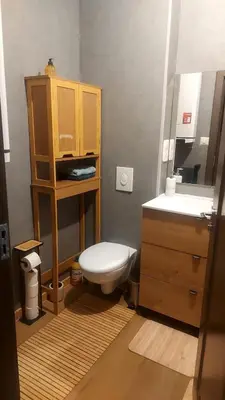 Salle de bains dans l'établissement La belle vue