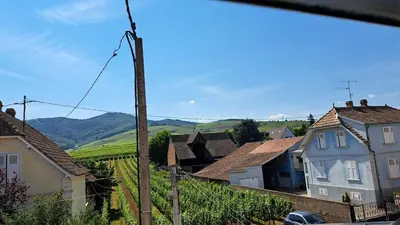 Vue générale sur la montagne ou vue sur la montagne depuis l'appartement