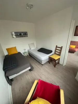 Un ou plusieurs lits dans un hébergement de l'établissement Appartement centre Colmar tout confort