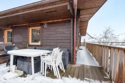 Balcon ou terrasse dans l'établissement Clairmatin - Plein Centre de La Bresse