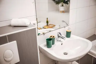 Salle de bains dans l'établissement La Canopée - Parking - Centre ville - Netflix - 6 pers - 66m2
