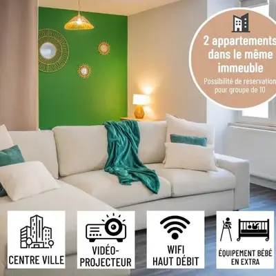 La Canopée - Parking - Centre ville - Netflix - 6 pers - 66m2