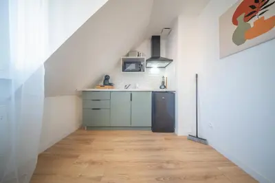 Cuisine ou kitchenette dans l'établissement Saint Fiacre 2e Etage 4 Pers Proche Gare