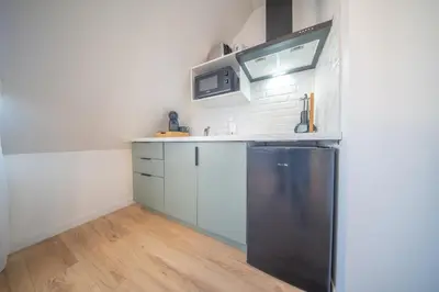Cuisine ou kitchenette dans l'établissement Saint Fiacre 2e Etage 4 Pers Proche Gare