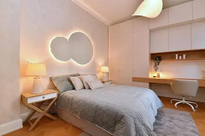 Un ou plusieurs lits dans un hébergement de l'établissement Large apartment, chic and cozy - Colmar