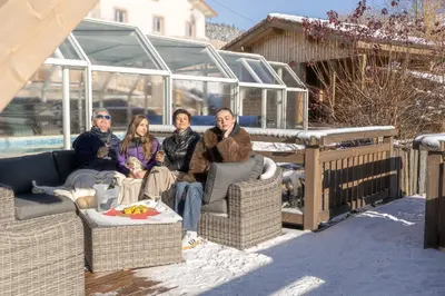 Clients de l'établissement Chalets Spa Panoramiques des 3 Vallées
