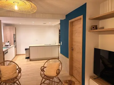 Cuisine ou kitchenette dans l'établissement La Maison des Maraichers