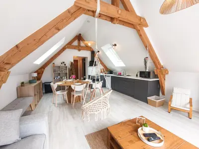 Coin salon dans l'établissement Parenthèse détente en Alsace - Terrasse & Parking