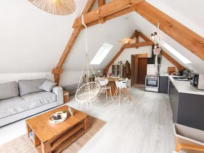 Coin salon dans l'établissement Parenthèse détente en Alsace - Terrasse & Parking