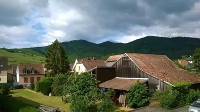 Vue générale sur la montagne ou vue sur la montagne depuis l'appartement