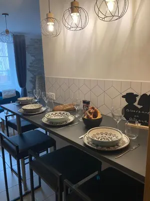 Coin salon dans l'établissement Appartement 2 pièces aux portes du centre ville