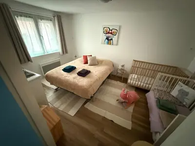 Un ou plusieurs lits dans un hébergement de l'établissement Maison atypique Alsacienne
