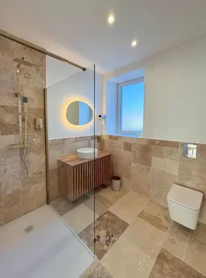 Salle de bains dans l'établissement Appartement, climatisé, Netflix, centre