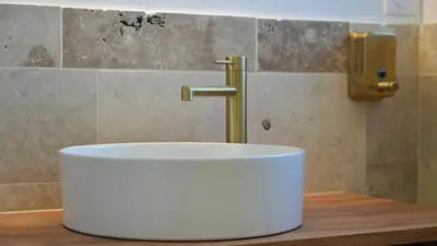 Salle de bains dans l'établissement Appartement, climatisé, Netflix, centre